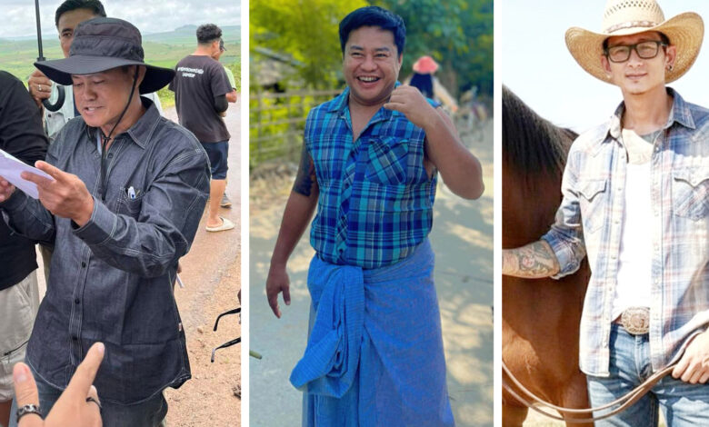 ပုံစာ- ဖမ်းဆီးထားသည်ဟု စစ်တပ်က ထုတ်ပြန်ထားသော ဒါရိုက်တာ မိုက်တီး ၊ ဟာသသရုပ်ဆောင် အုန်းဒိုင်း သရုပ်ဆောင် ကျော်ဝင်းထွဋ်၊။