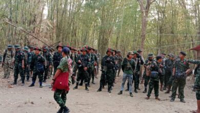 -ယခုနှစ် ဧပြီလအတွင်း တွေ့ရသော သာယာဝတီခရိုင် အမှတ် (၃၈၀၁) တပ်ခွဲ (၁) မှ တပ်ဖွဲ့ဝင်များ။