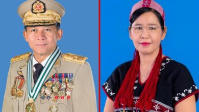 -စစ်တပ်လွှတ်တော်က ယနေ့ ရွေးချယ်လိုက်သော စစ်ခေါင်းဆောင်ဟောင်းနှင့် ဒေါ်နန်းနီနီအေး ။
