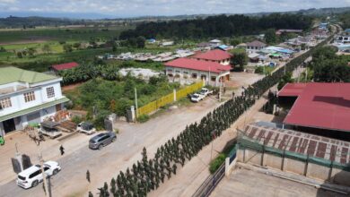 စက်တင်ဘာလအတွင်း ရှမ်းပြည်နယ်တောင်ပိုင်း ပင်လောင်းမြို့တွင် PNO/PNA တပ်သားသစ်များ အင်အားပြနေစဉ်။(ဓာတ်ပုံ- PNA)