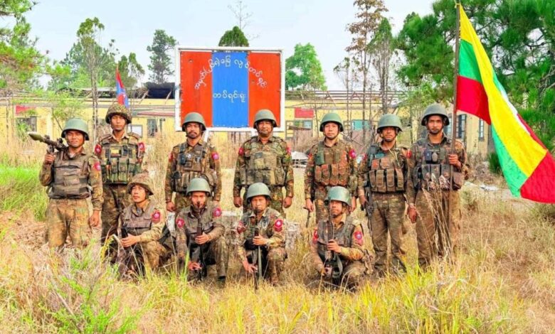ချင်းပြည်နယ်မြောက်ပိုင်း ဖလမ်းမြို့ကို ဧပြီနောက်ဆုံးပတ်တွင် စစ်တပ်ဝင်ရောက်ထိန်းချုပ်ပြီးနောက် တွေ့ရစဉ်။ (ဓာတ်ပုံ-Telegram Channel)