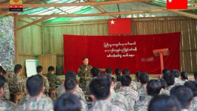 ၂၀၂၆ ခုနှစ် ဖေဖော်ဝါရီလအတွင်းပြုလုပ်သည့် PDF လေ့ကျင့်ရေးနည်းပြသင်တန်းတွင် တွေ့ရသည့် PDF တပ်ဖွဲ့ဝင်များ။ Photo Credit - NUG - MOD Facebook