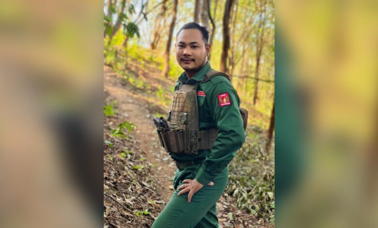 SG PDF ခေါင်းဆောင် ကိုစစ်ငြိမ်းနိုင်။ (ဓာတ်ပုံ - Sit Nyein Naing fb)