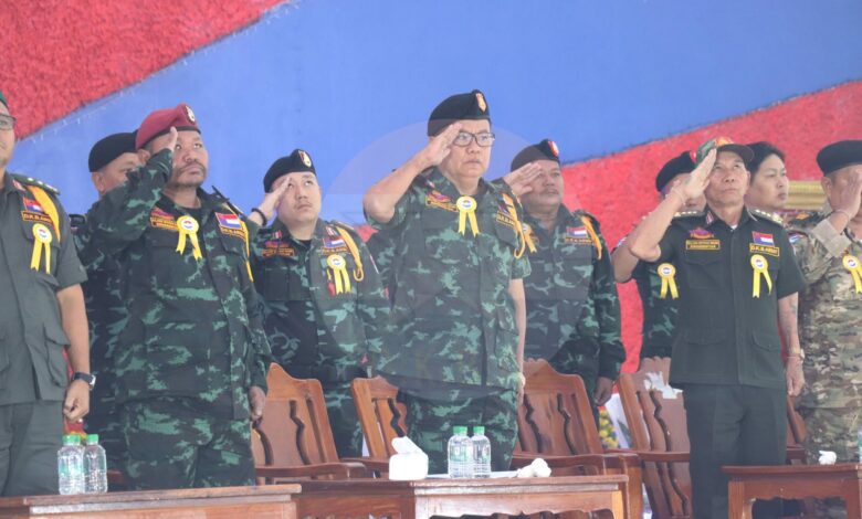 ၂၀၂၅ ခုနှစ် ဒီဇင်ဘာလတွင် ကျင်းပသည့် (၃၁) နှစ်ပြည့် DKBA နေ့ အခမ်းအနားတွင် တွေ့ရသော DKBA ခေါင်းဆောင်အချို့။ (ဓာတ်ပုံ - ကလို့ထူးဘောဌာနချုပ် Facebook)