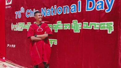 ၂၀၂၃ ခုနှစ် ဖေဖော်ဝါရီလက ကျင်းပသော (၇၅) ကြိမ်မြောက် ချင်းအမျိုးသားနေ့တွင် တွေ့ရသော ဆလိုင်းရိုးချင်း။ (ဓာတ်ပုံ- Chin Chin)